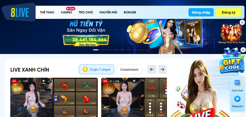 Truy cập link vào 8Live an toàn tuyệt đối